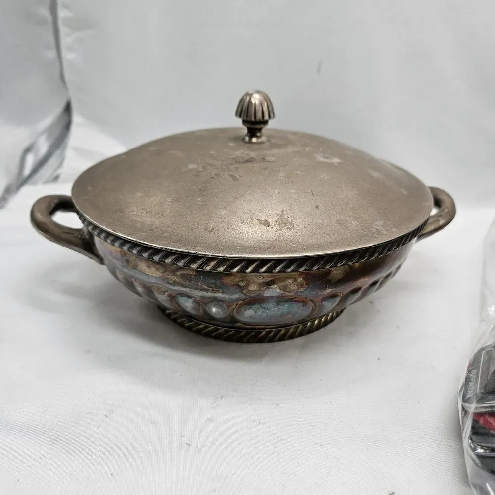 Reed & Barton Silver‎ Soldered 2900 U.S. Navy Issued Dish Bowl U.S.NAVY...